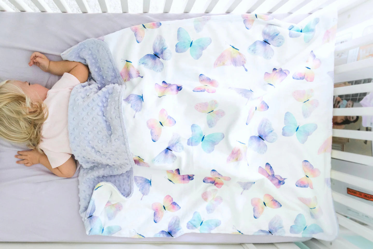 Butterfly Minky Blanket
