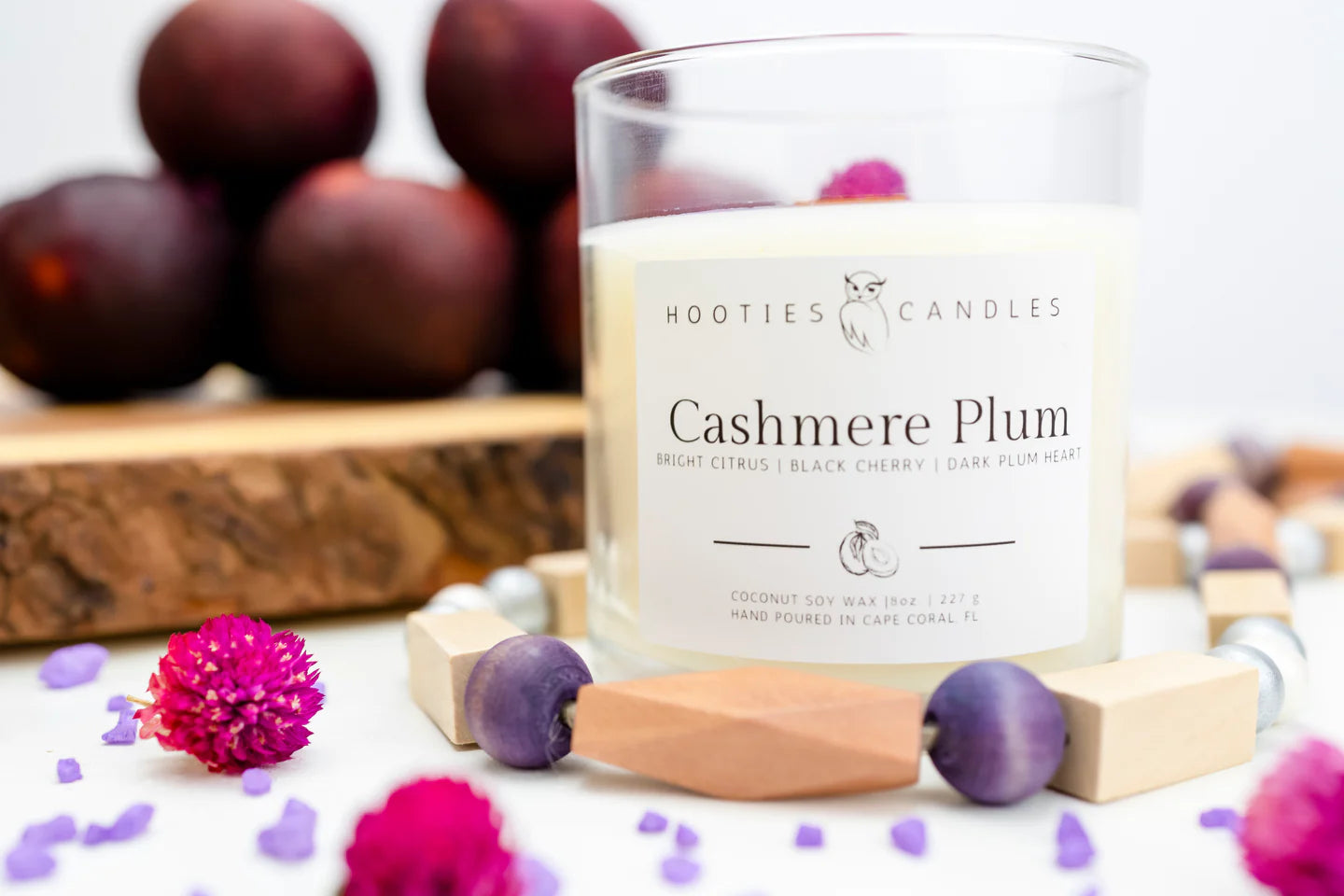 8 oz Cashmere Plum Candle