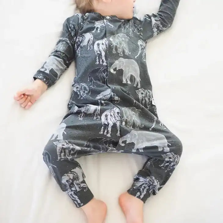 Lottie & Lysh Elephant Popper Romper