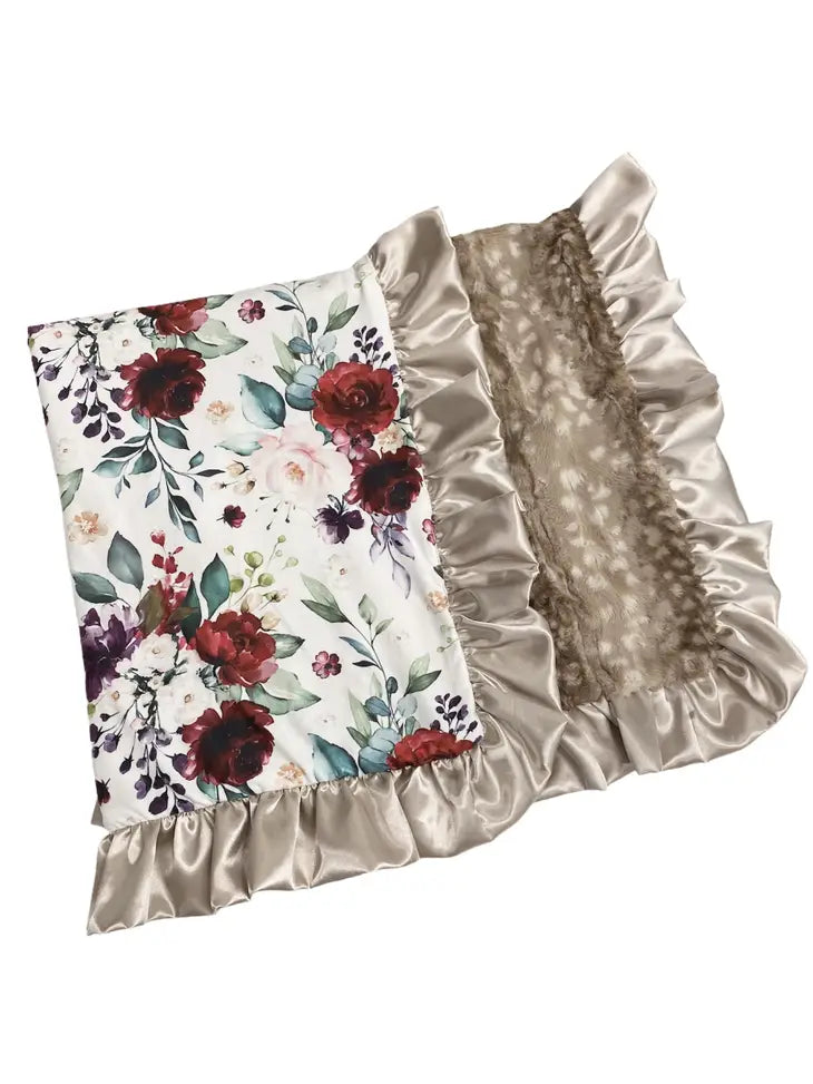 Floral Fawn Blanket