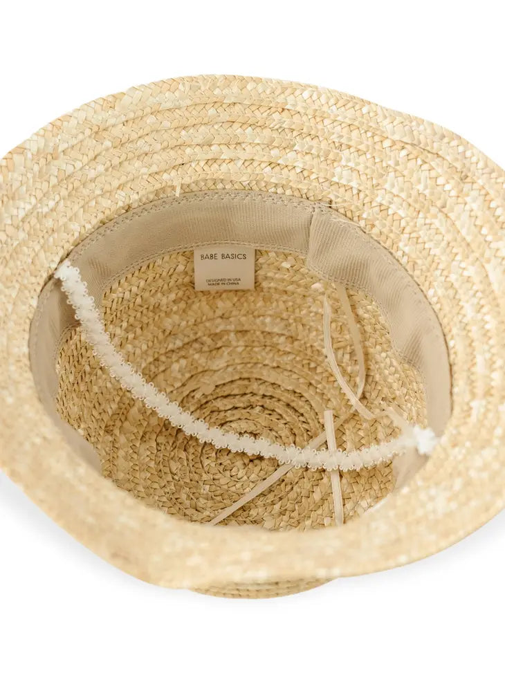 Unisex Straw Beach Fedora Hat